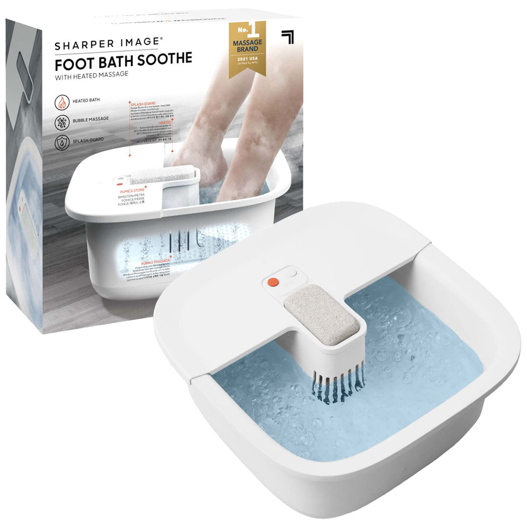 Sharper Image - Opvarmet Fodbad Med Massage