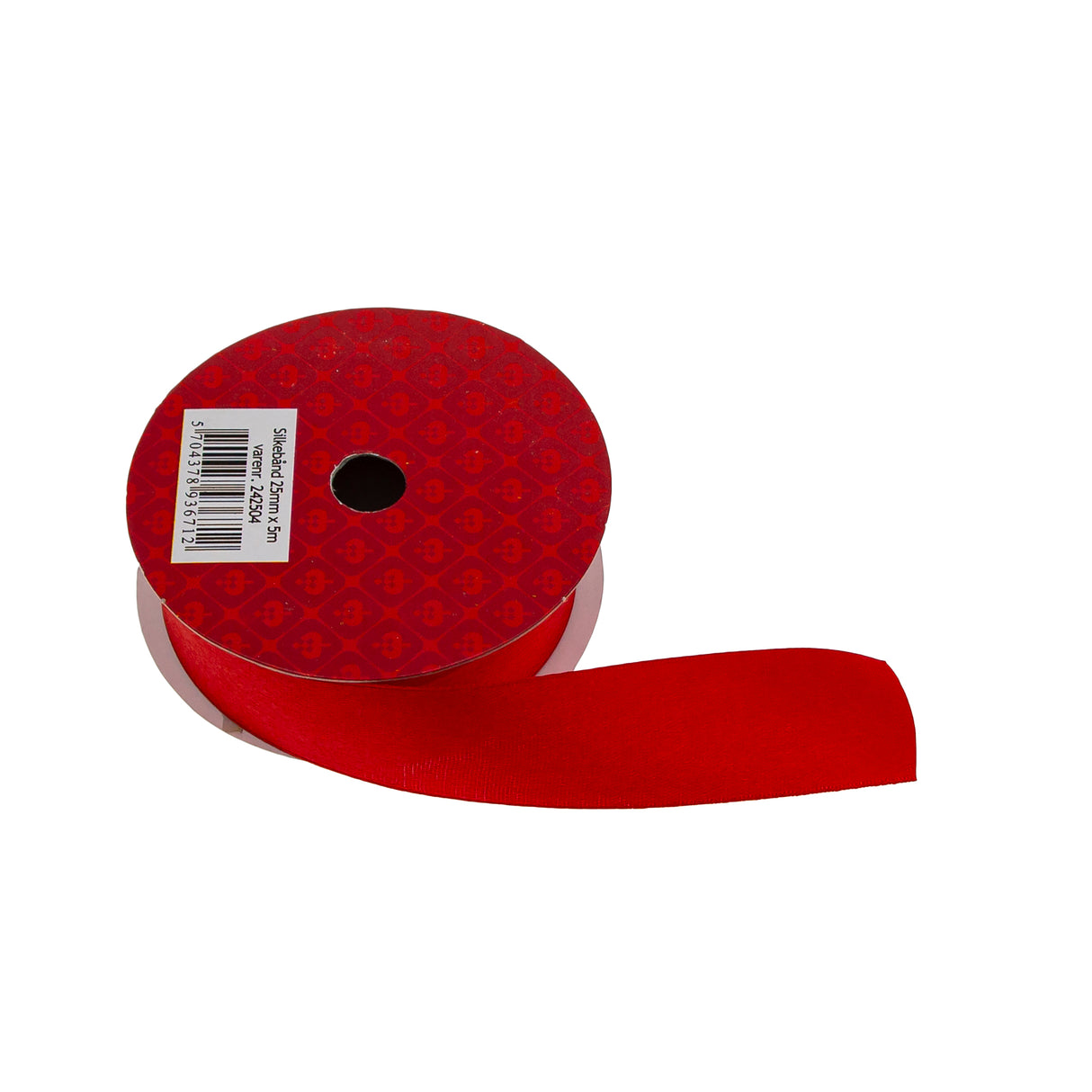 Silkebånd - Dekorationsbånd Rød - 2 Varianter