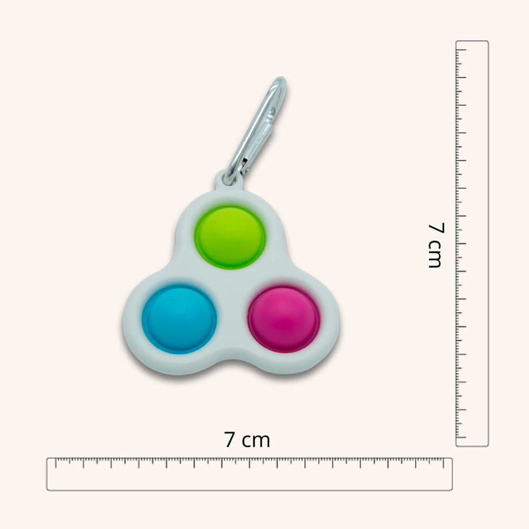Simple Dimple Nøglering Med 3 Puder