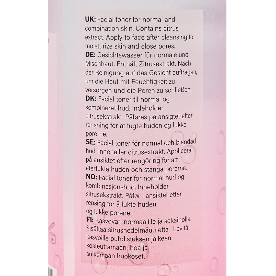 Skin Toner - Lemon Extract Mild Exfoliering - 400ml