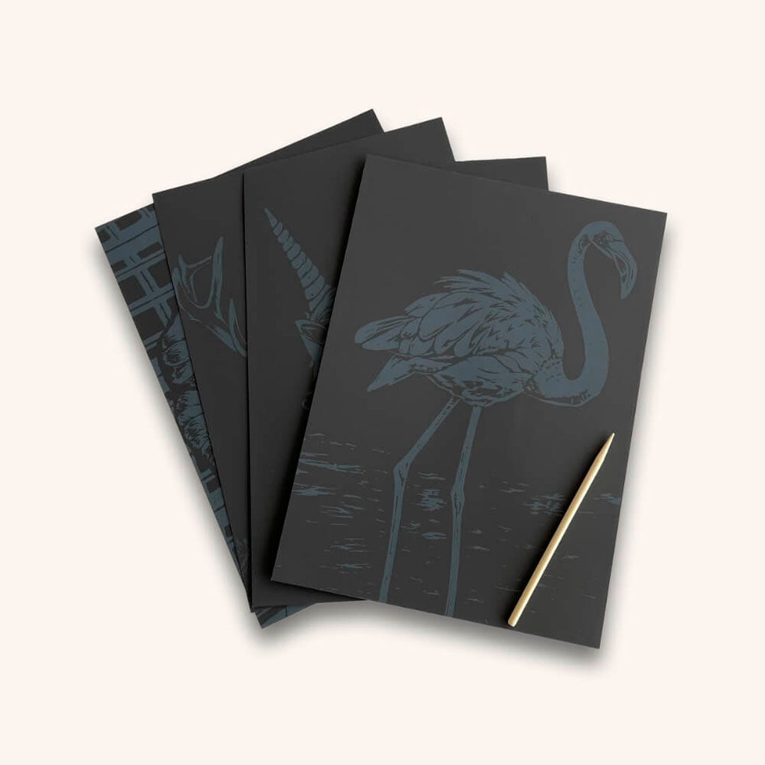 Skrabekort Med Dyretema