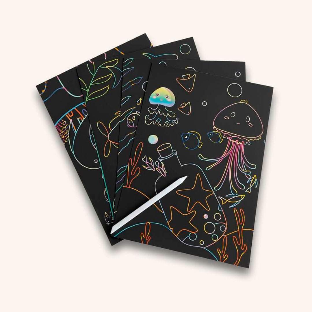 Skrabekort Med Havtema