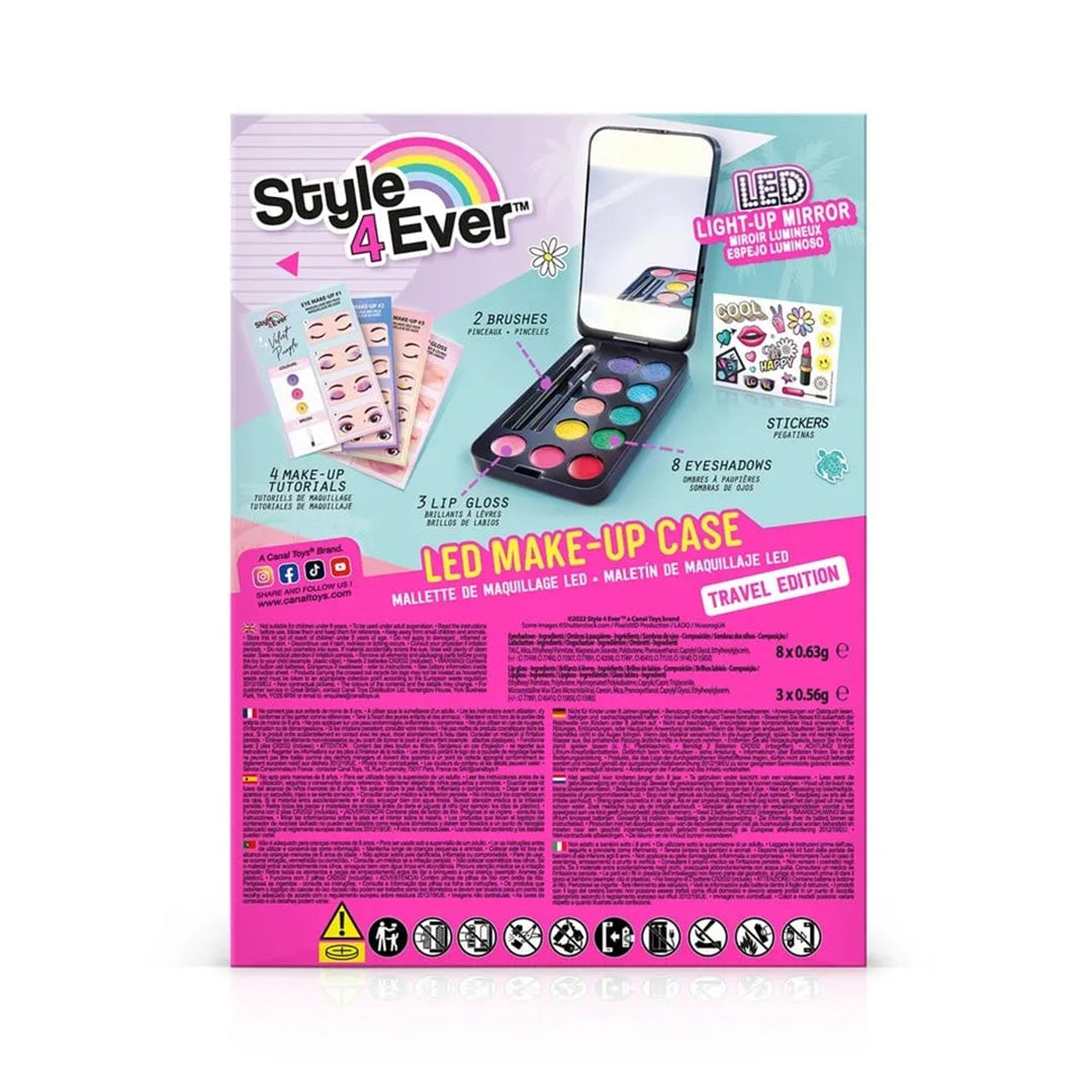 Style 4 Ever - Mini Makeup Etui med LED-Lys