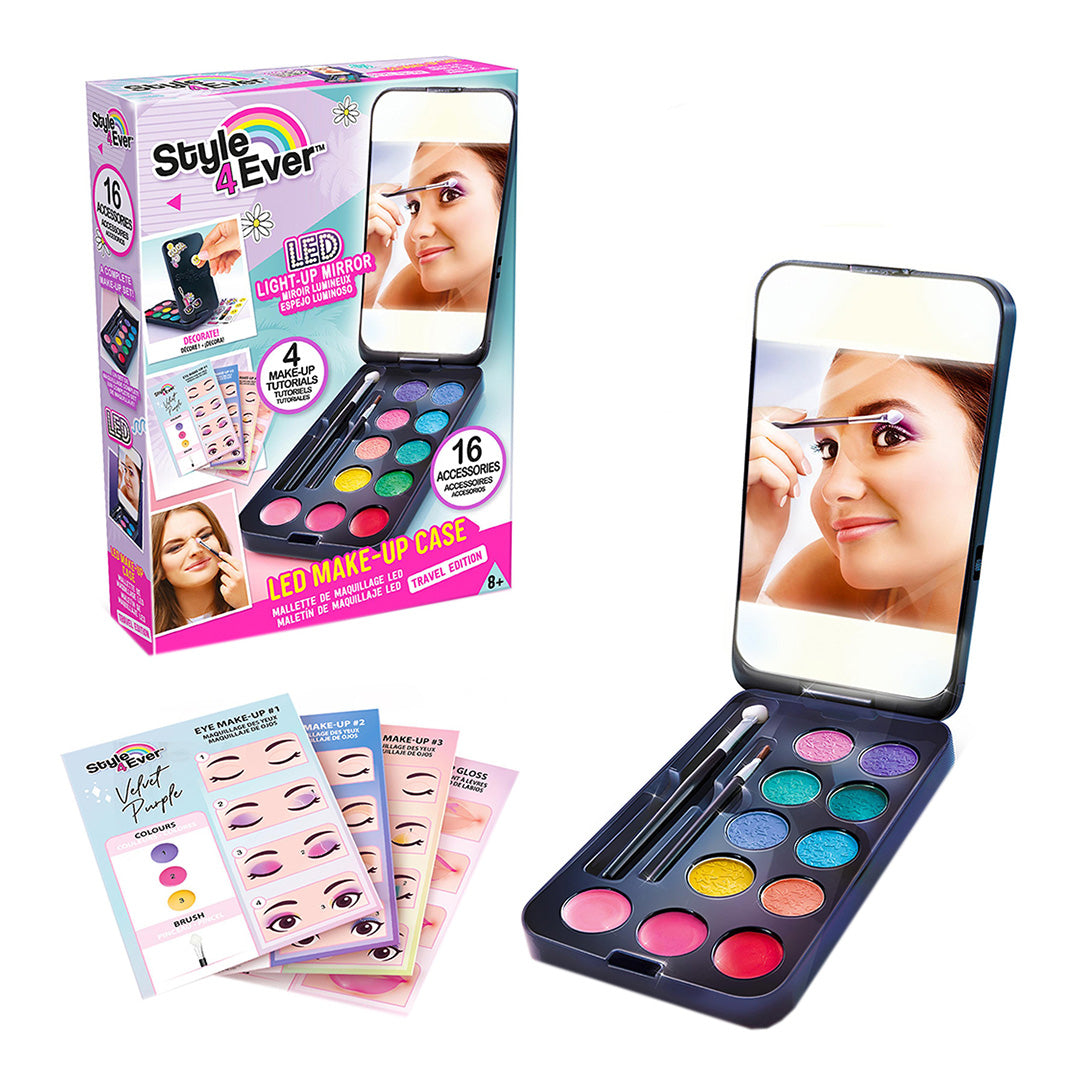 Style 4 Ever - Mini Makeup Etui med LED-Lys