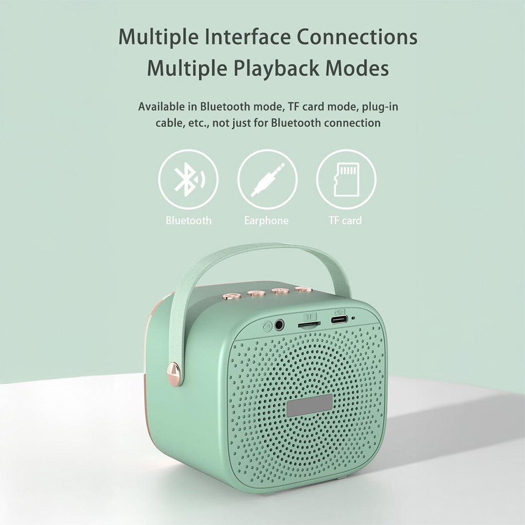 Trådløs Karaoke Højttaler Med 2 Mikrofoner