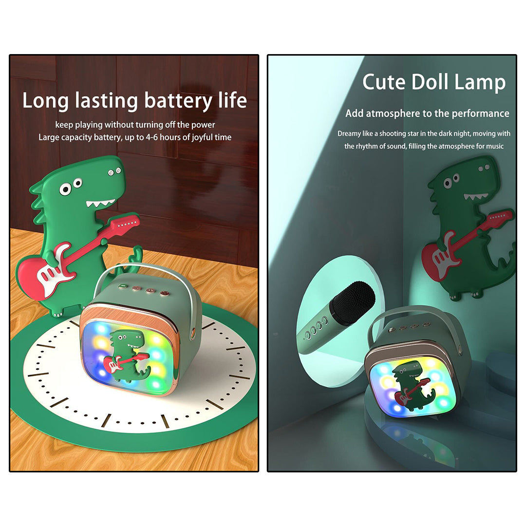 Trådløs Karaoke Højttaler Med 2 Mikrofoner