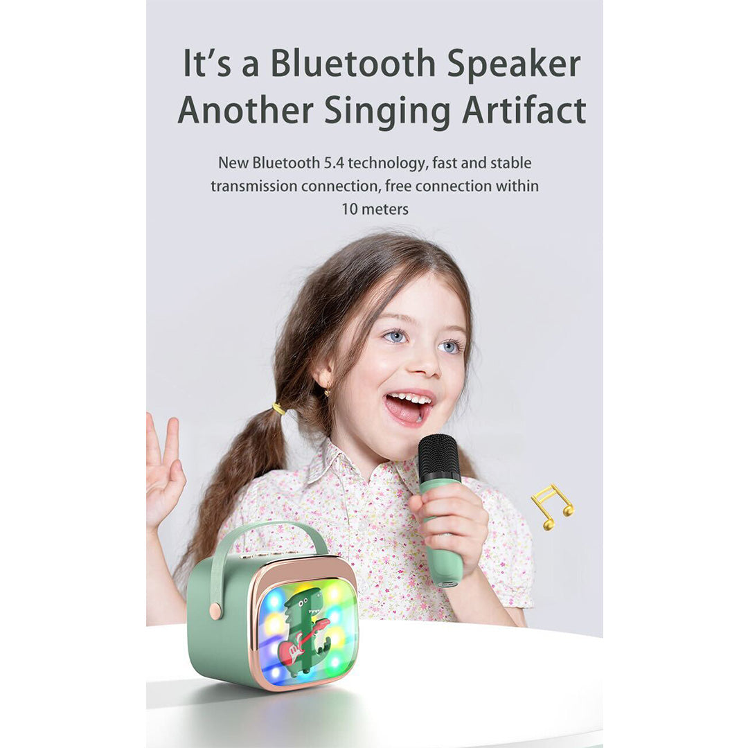 Trådløs Karaoke Højttaler Med 2 Mikrofoner