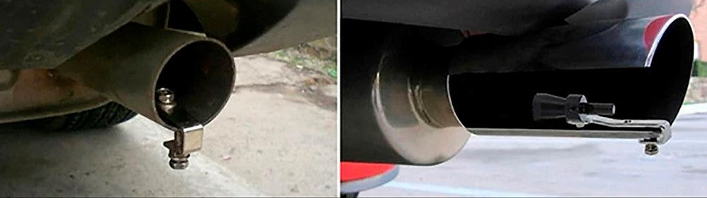 Udstødningsdæmper til simulering af turbolyd - Sølv