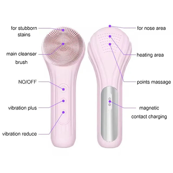 Ultrasonic Silicone Face Brush