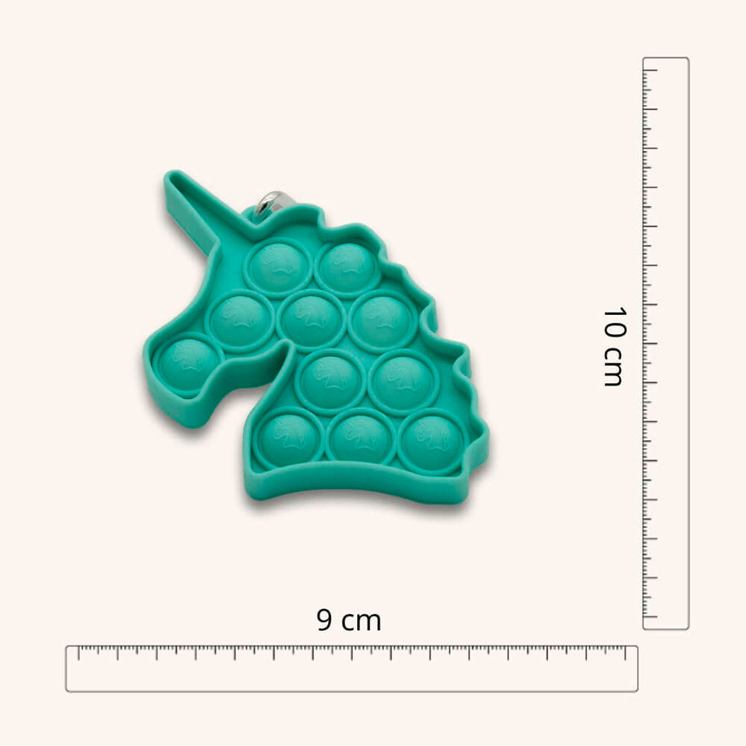 Unicorn Pop It Fidget - Nøglering