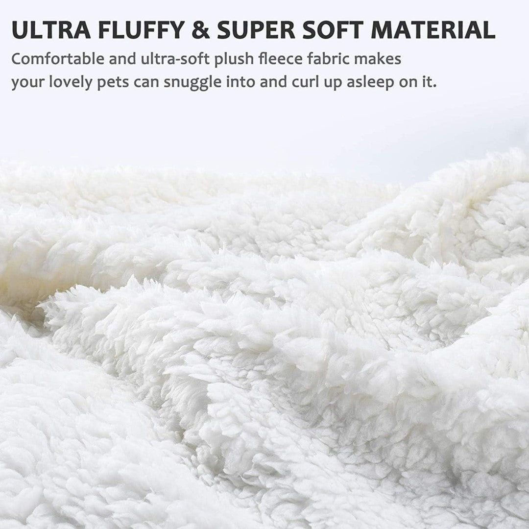 Vandafvisende Fleece Tæppe Til Hunde & Katte - Str. XL 150x127