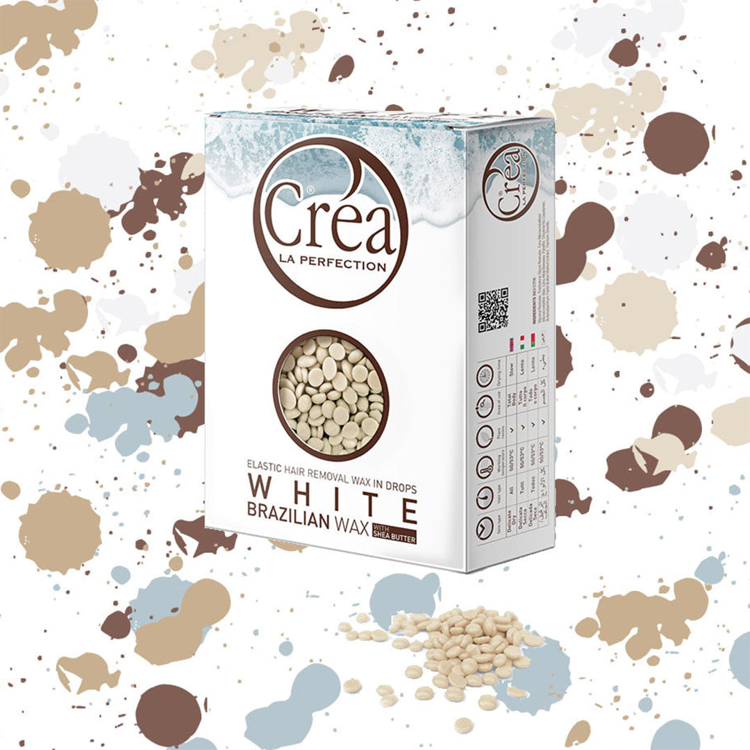 Crea - White Brazilian - No-Strips Voks Perler - 500g