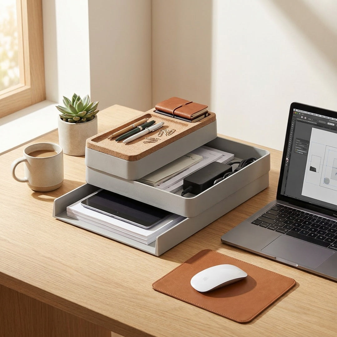 Muuto Arrange Desktop - Stilren Skrivebordsorganisering i Grå - billede 3