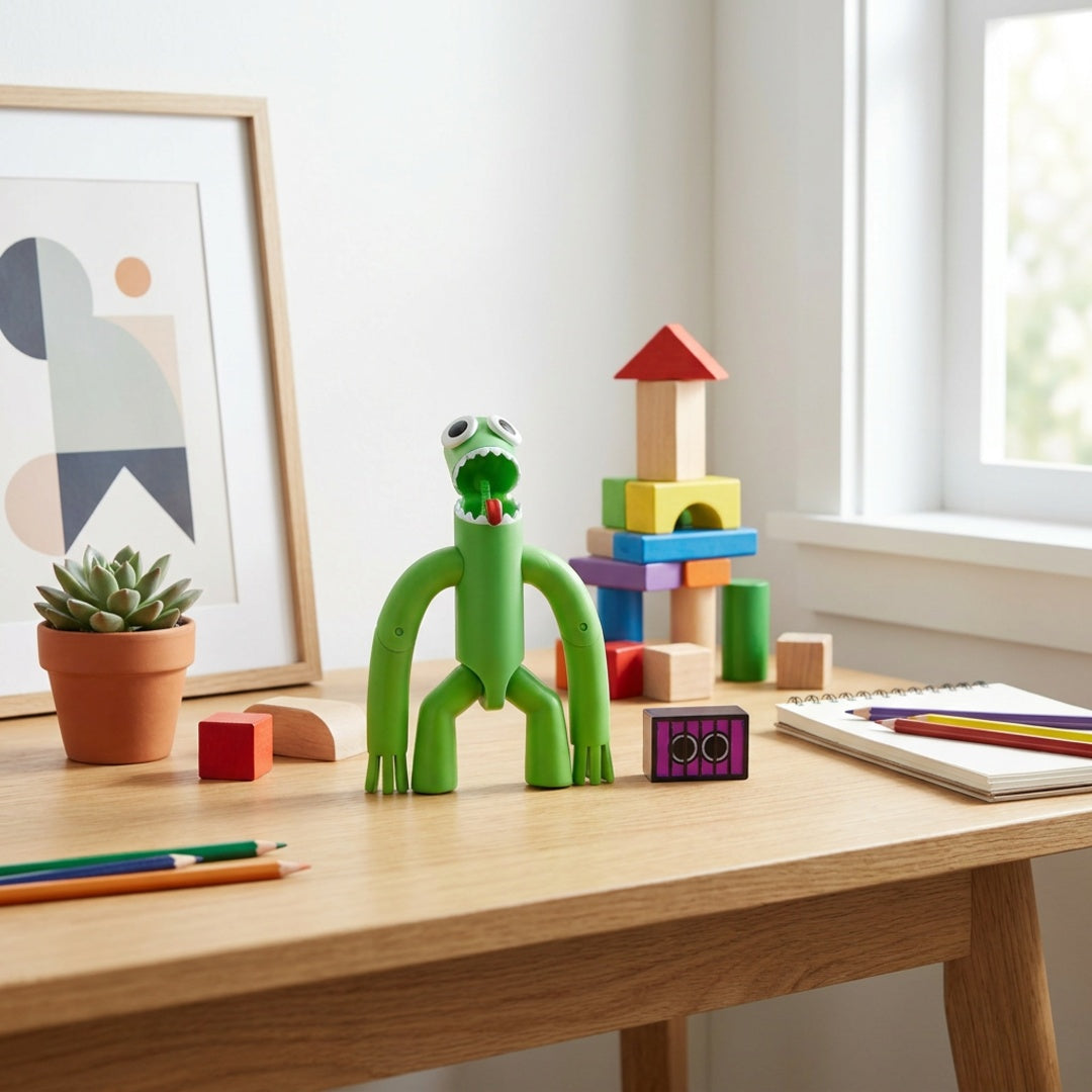 Rainbow Friends Actionfigur - Green - billede 5