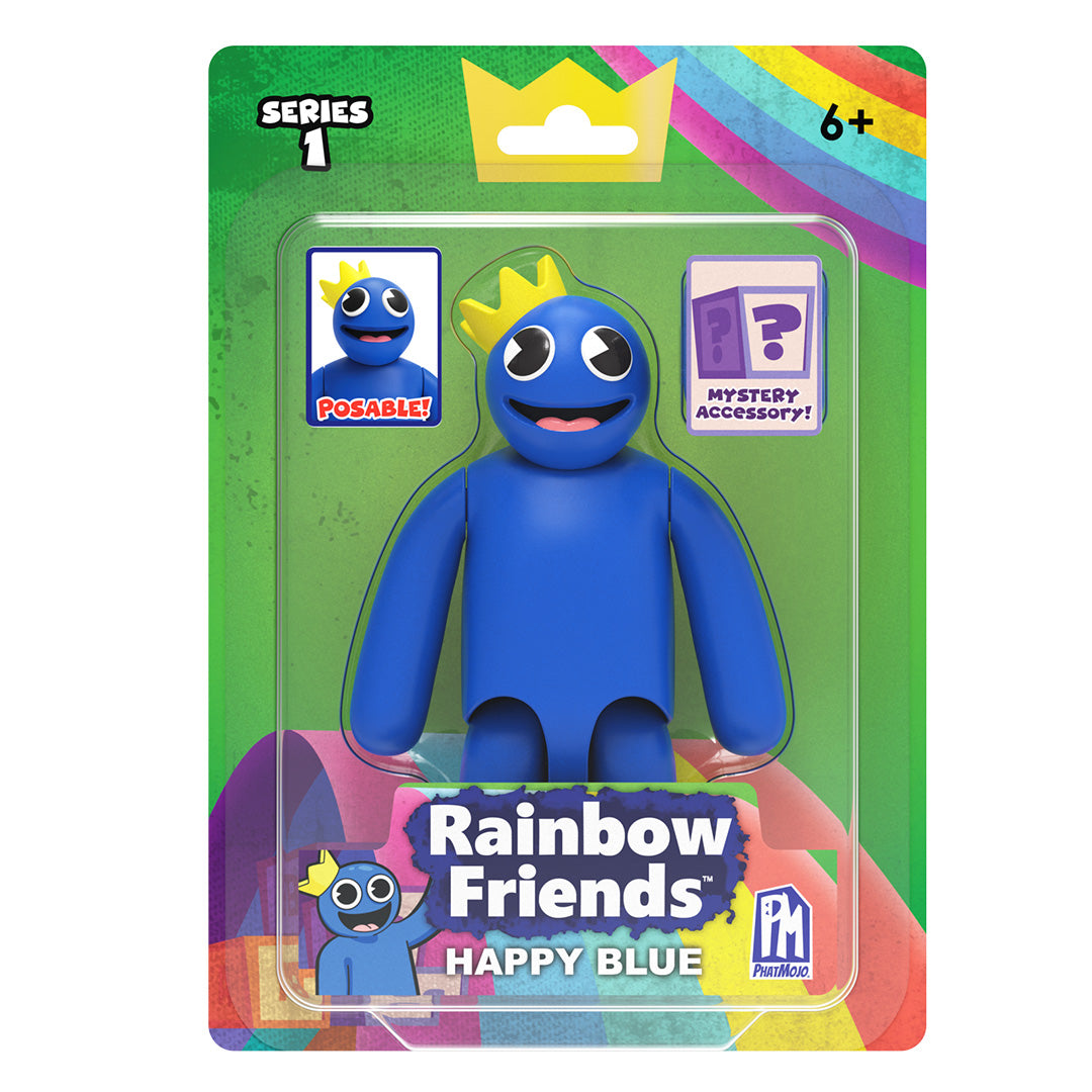 Rainbow Friends Actionfigur - Happy Blue - billede 1