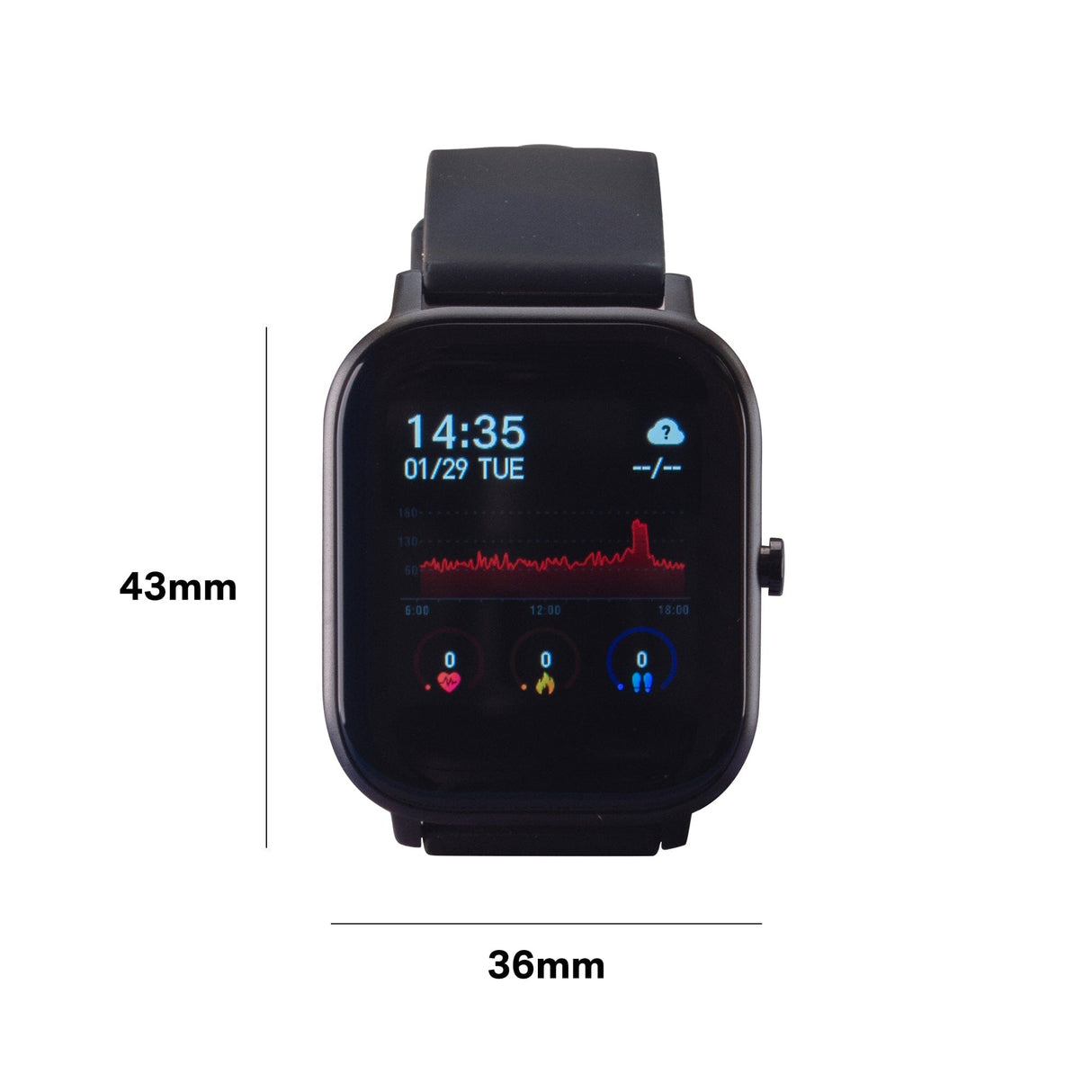 Sinji - SmartWatch Square i 3 farvevarianter Smartwatch Konkurspriser.dk