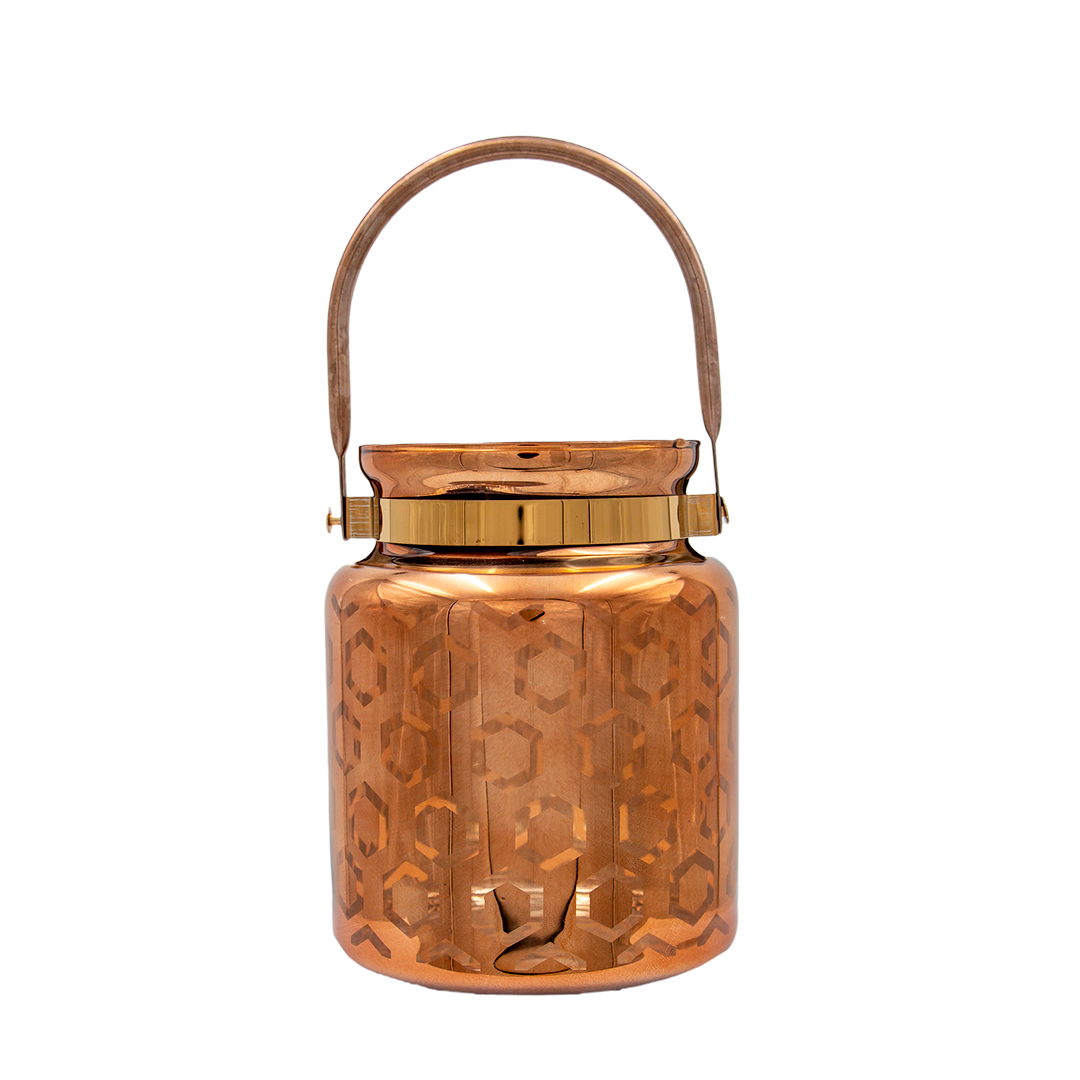 Lanterner & Vaser - Kobberfarvet i glas