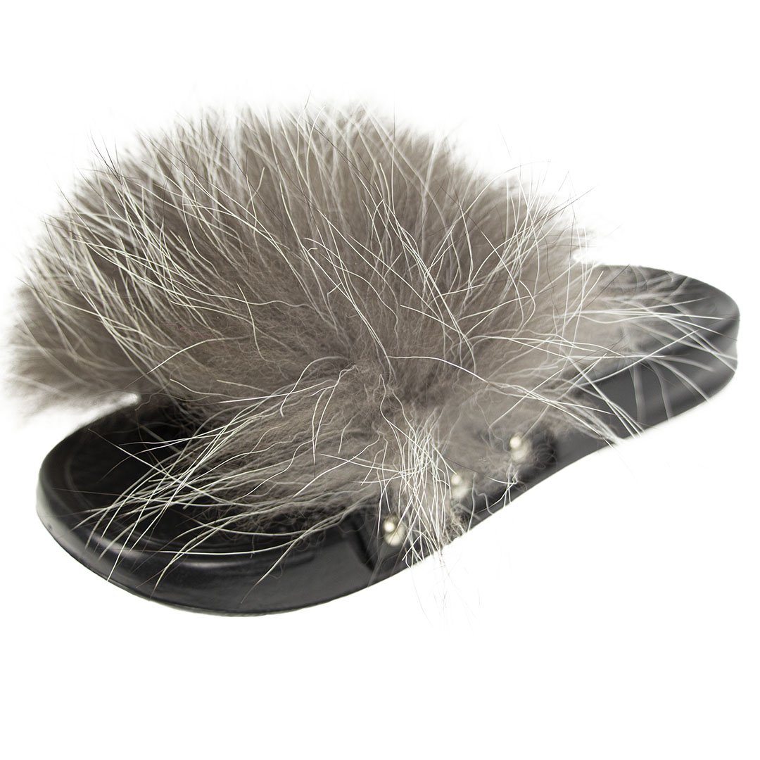 Sandal med pels Konkurspriser.dk Sølvræv 36