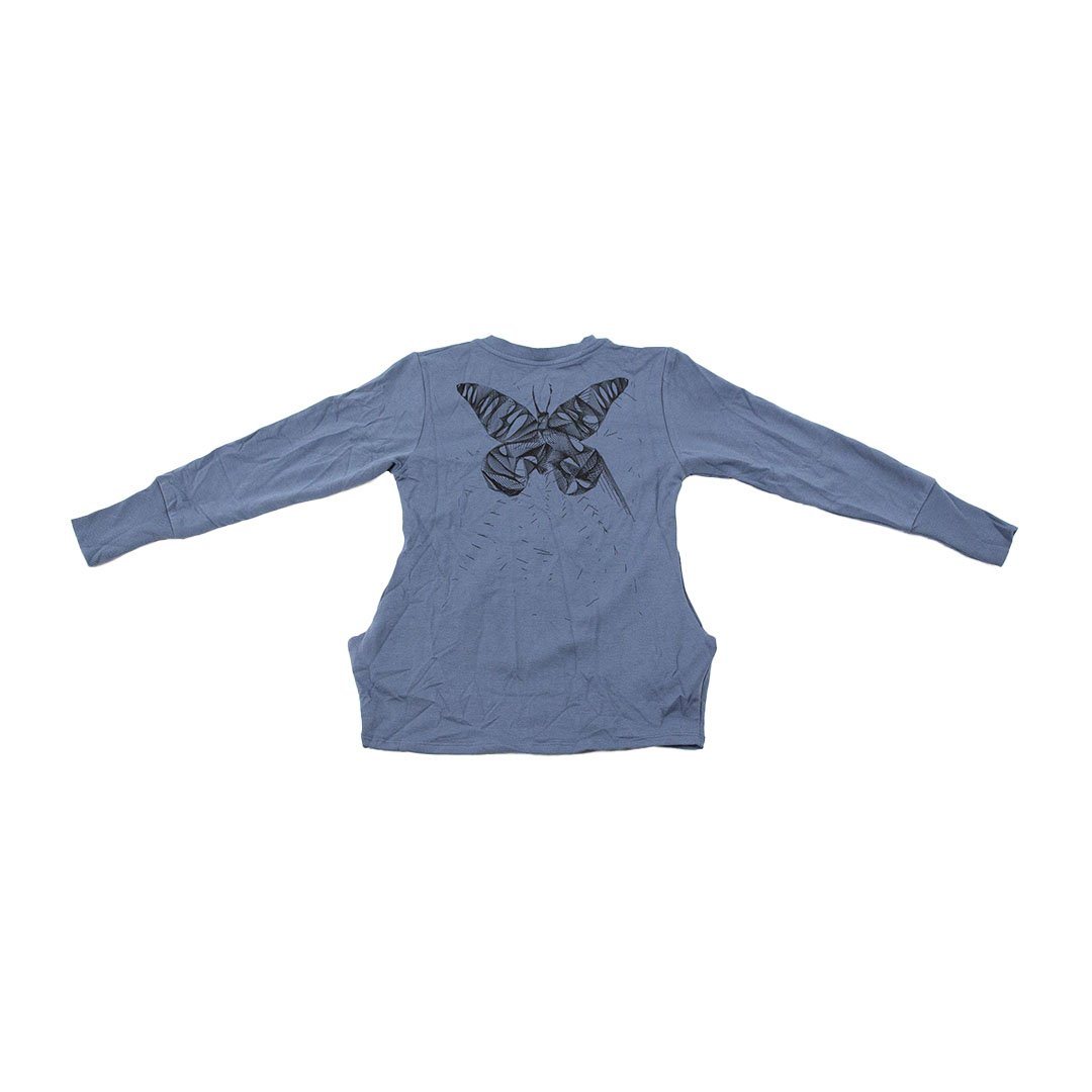 New Generation Pige Cardigan - Butterfly Dusty Blue Konkurspriser ny