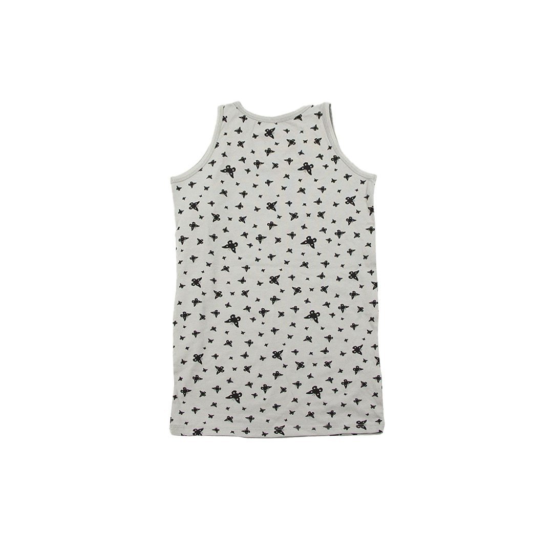 New Generation Pige Tank Top - Butterflies Light Grey Konkurspriser ny