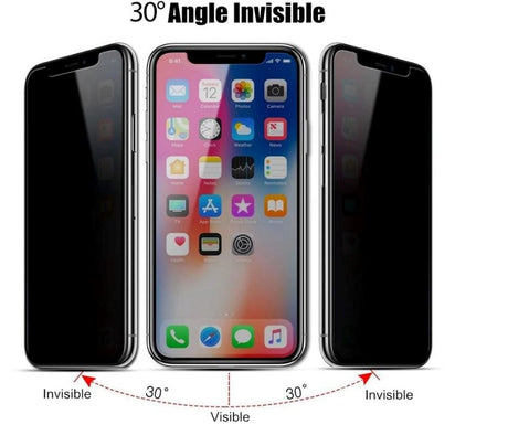 Hærdet beskyttelsesglas til Iphone- privacy filter Konkurspriser ny 