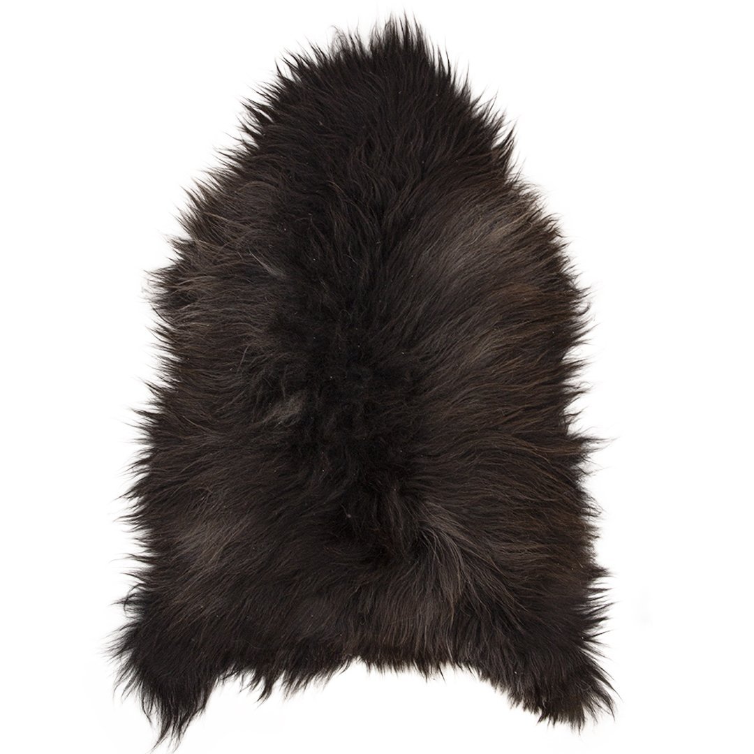 Europæisk Natur lammeskind- korthåret- Brun Lammeskind Konkurspriser ny Lille: 90*60 Sort