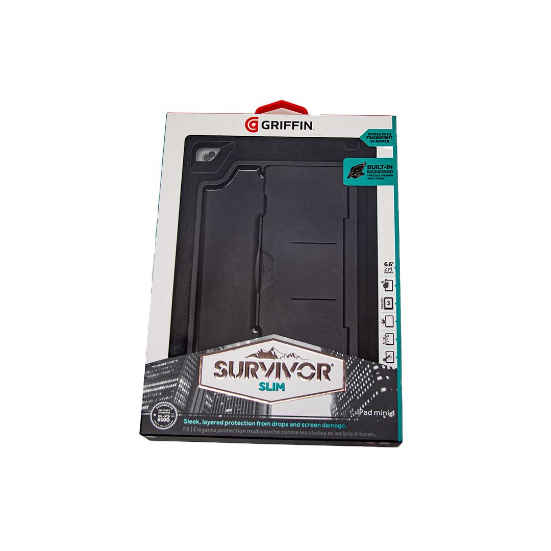 Griffin Survivor Slim iPad cover - Flere størrelser Konkurspriser ny