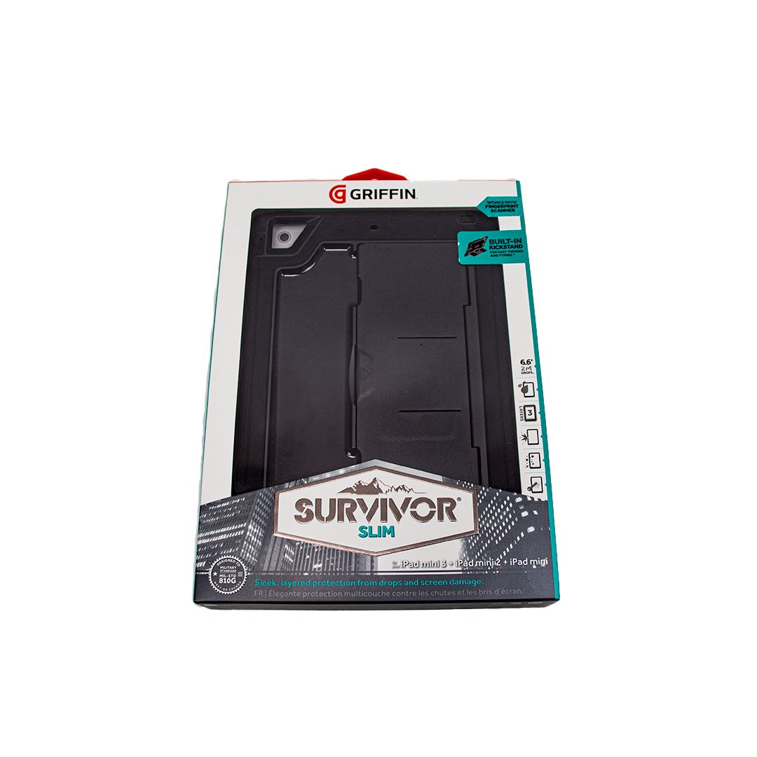 Griffin Survivor Slim iPad cover - Flere størrelser Konkurspriser ny