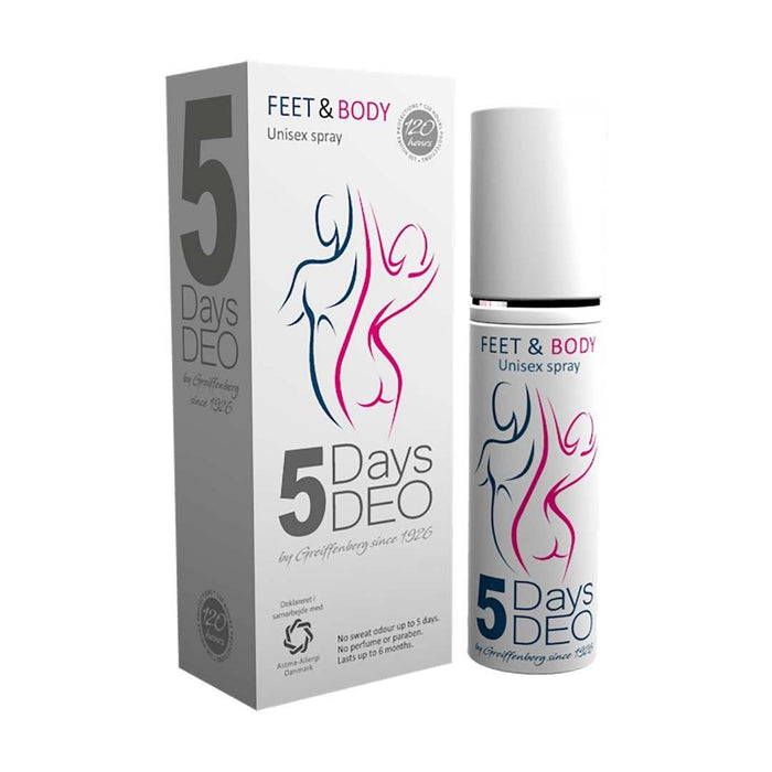 5 days deo spray Bestseller Konkurspriser ny 1 stk