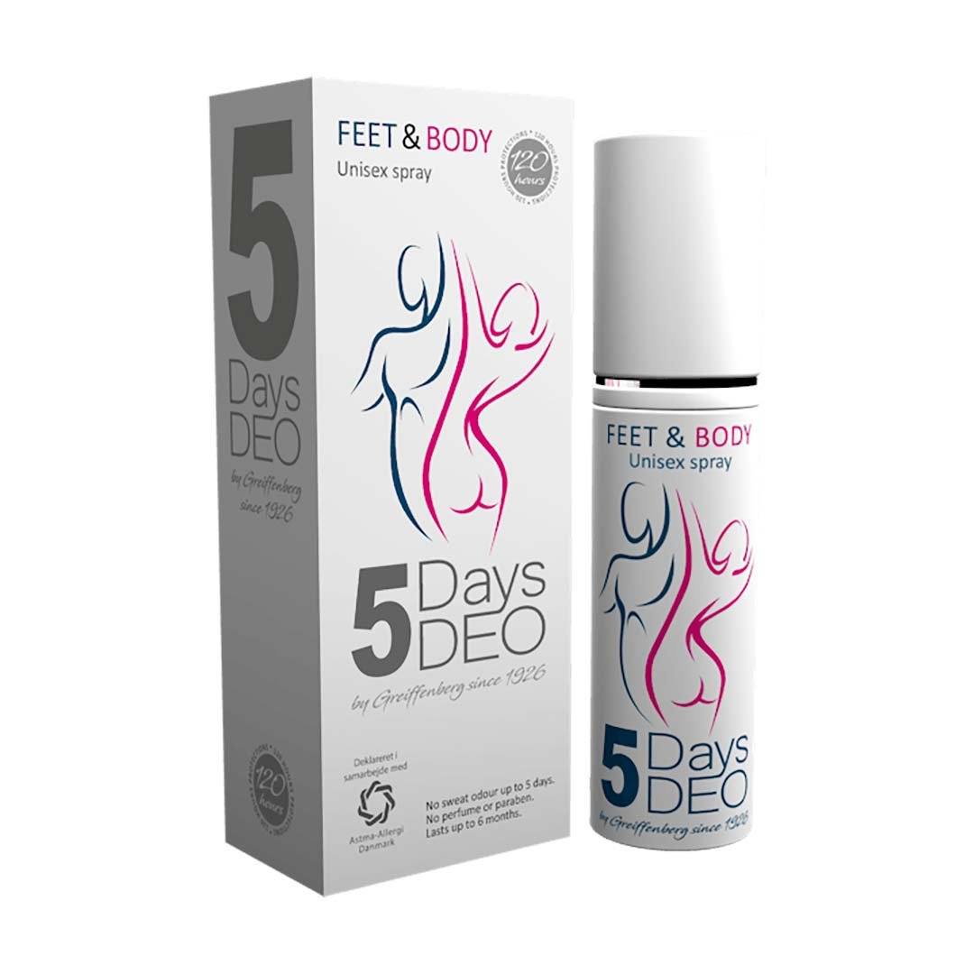 5 days deo spray Bestseller Konkurspriser ny 2 stk