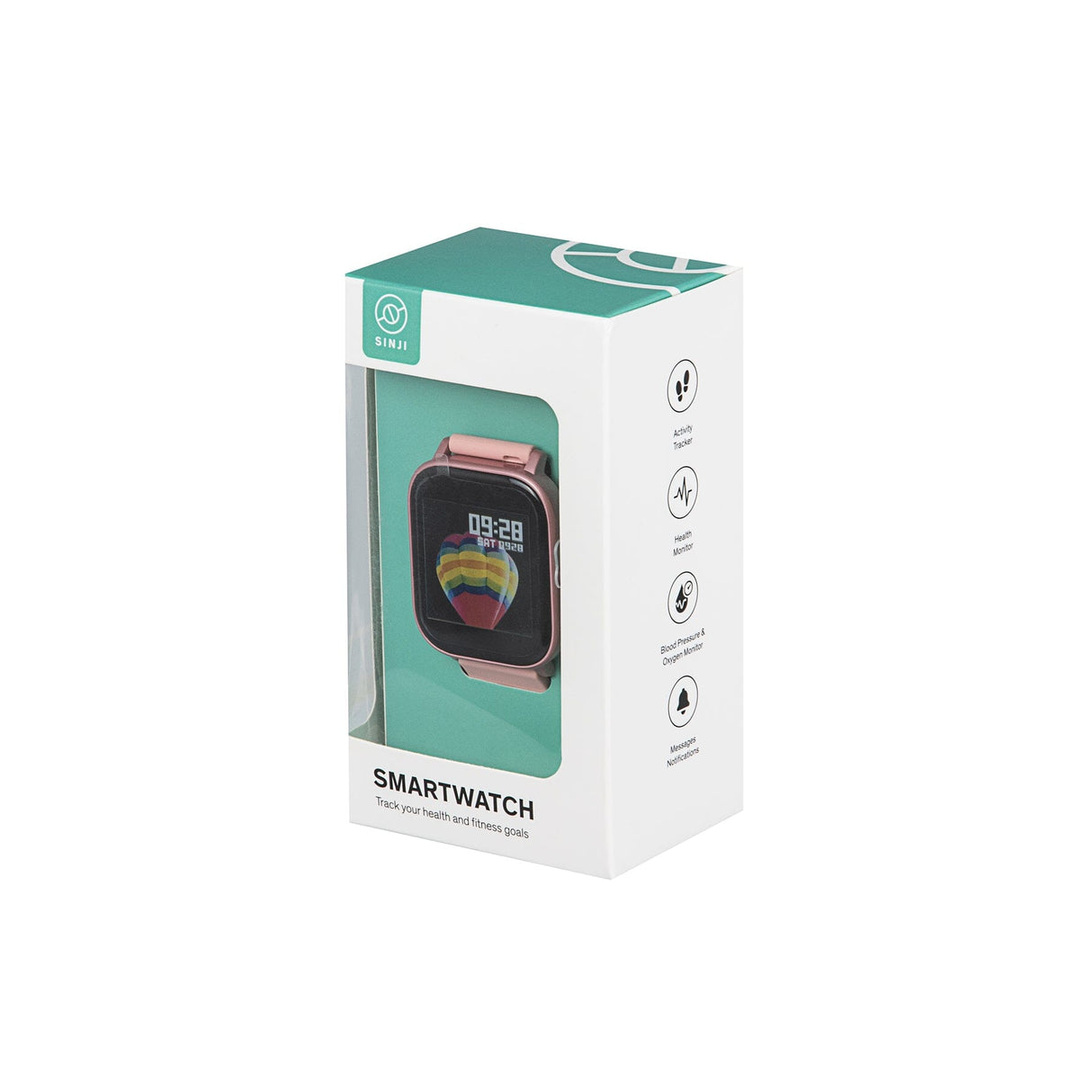 Sinji - SmartWatch Square i 3 farvevarianter Smartwatch Konkurspriser.dk