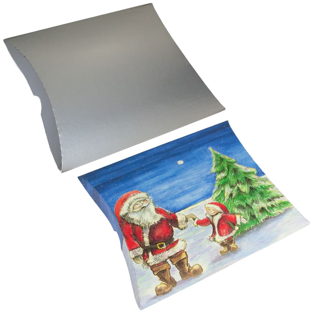 Pudeæske (Gaveæske) Sølv / Jul Konkurspriser ny 10 stk (5 stk Jul & 5 stk Sølv)