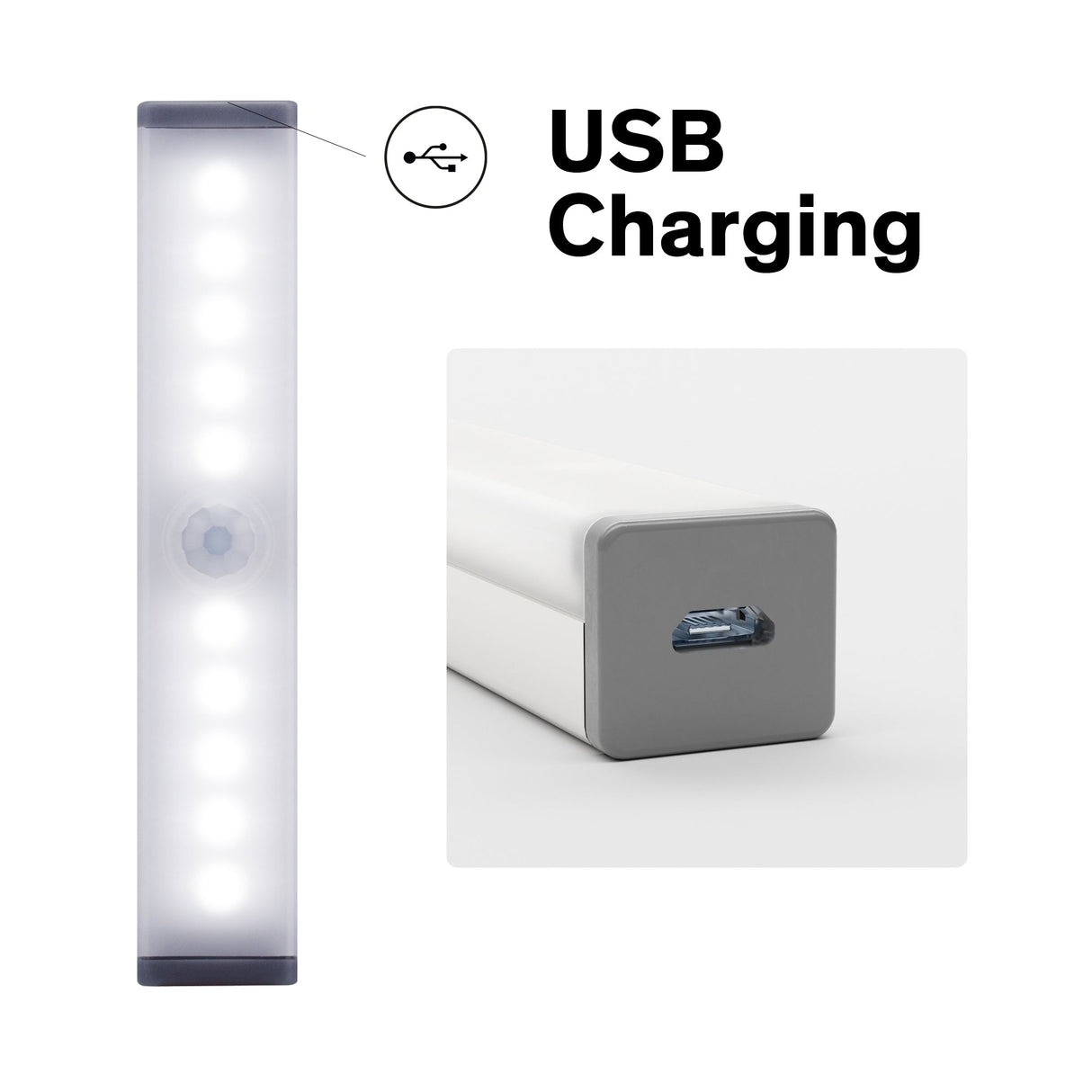 Sinji - Genopladelig LED Sensor lys - 150mm Konkurspriser ny