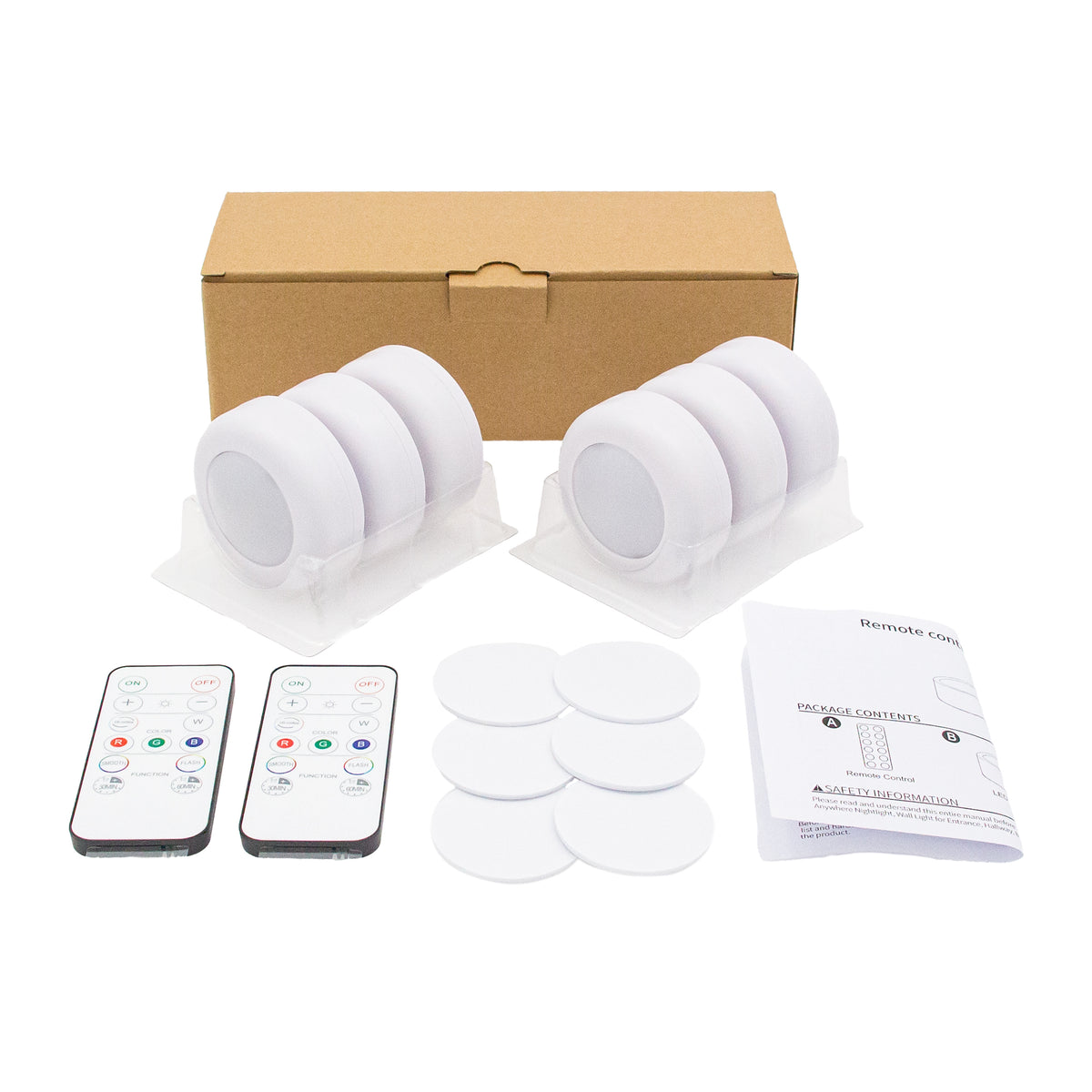 Led Center Spotlights LED-spotlights - 6 stk. RGB, trådløs, 13 farver – Shop nu ...
