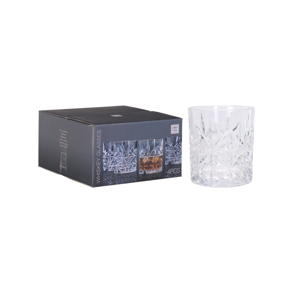 Atmos Fera - Whiskeyglas - 4x230ml/23cl