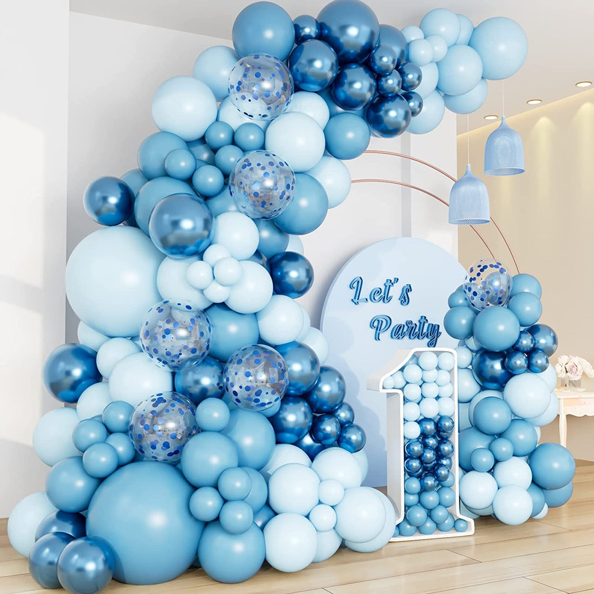 Lux Ballonbue DIY 20 - 141 dele - Blå