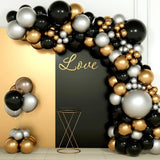 Lux Ballonbue DIY 22 - 110 dele - Guld/Sort