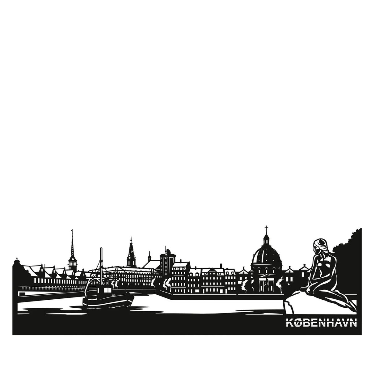 CITIZZ - Vægskilte af byer - København 68 cm