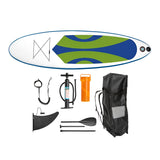 CS Aqua - SUP Board - Stand Up Paddleboard - Max 120kg - Grøn/Blå