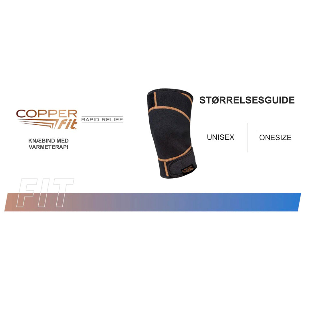 Copper Fit - Knæbind Med Varme- & Kuldeterapi