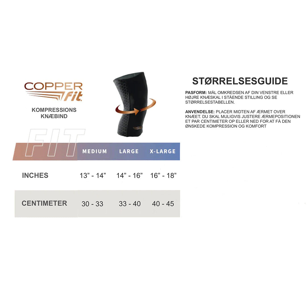 Copper Fit - Kompressions Knæbind