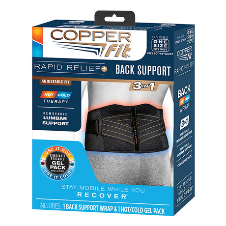 Copper Fit - Rygbælte Med Varme- & Kuldeterapi