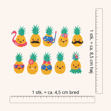 Diamond Painting - Ananas Klistermærker