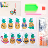 Diamond Painting - Ananas Klistermærker