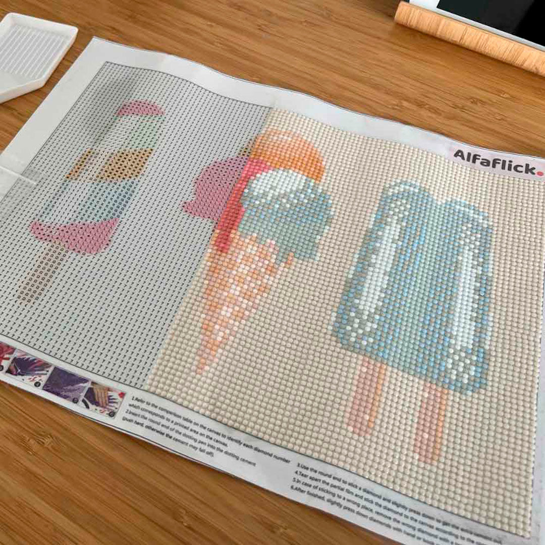 Diamond Painting - Med Is - A4