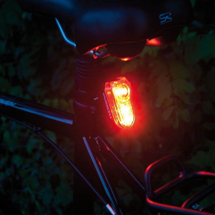 Duracell - LED Cykellygte sæt - forlygte og baglygte (inkl. batterier)