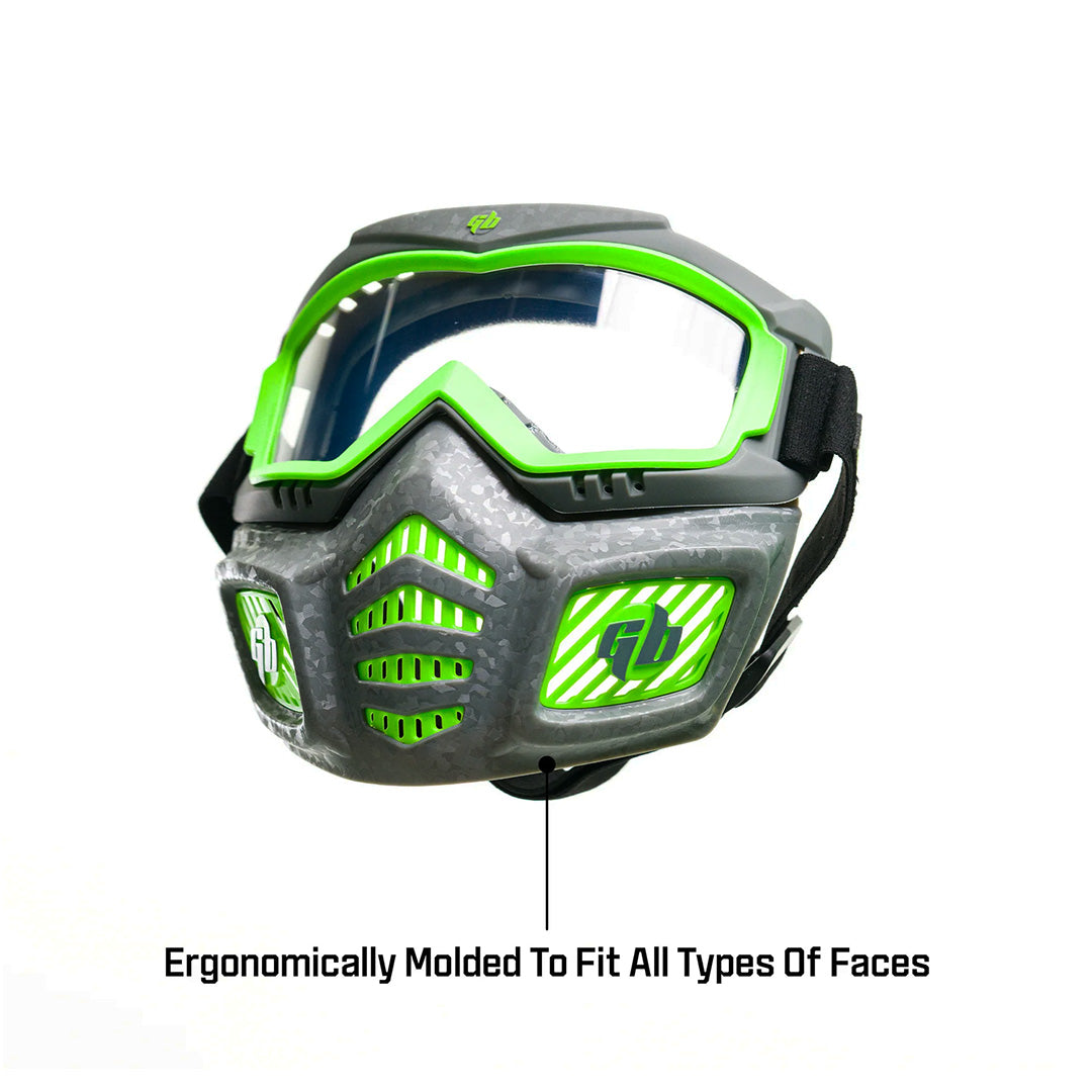 Gel Blaster - Elite Facemask With Glow Eye Ring