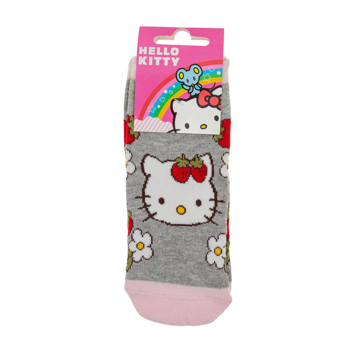 Hello Kitty - Strømper Til Børn - Grå eller Lyserød