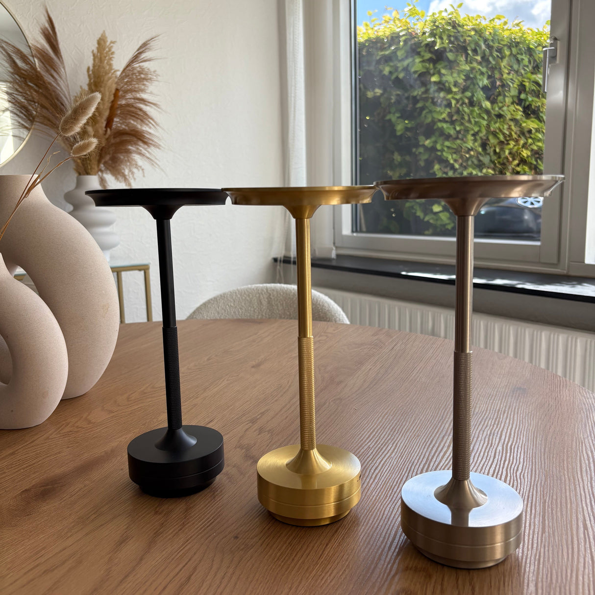 Design LED Trådløs Bordlampe, Genopladelig - Flere Varianter