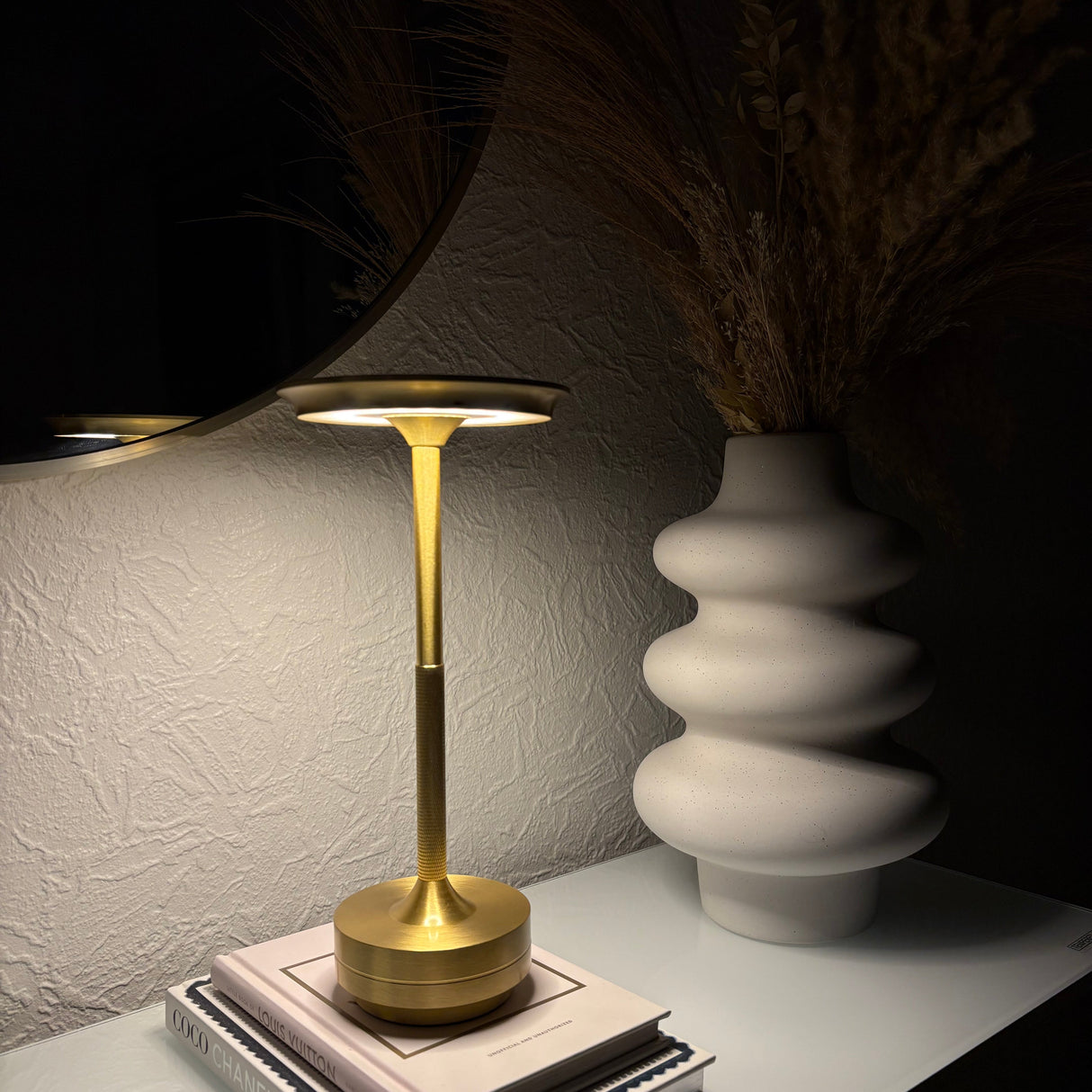 Design LED Trådløs Bordlampe, Genopladelig - Flere Varianter